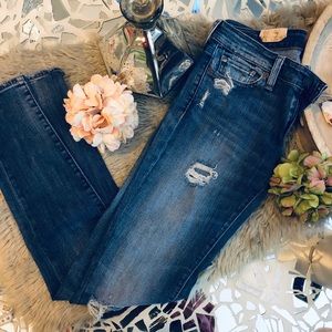 Ralph Lauren D & S Morgan skinny distressed jeans